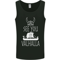 See You in Valhalla The Vikings Norse Odin Mens Vest Tank Top Black