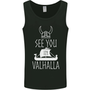 See You in Valhalla The Vikings Norse Odin Mens Vest Tank Top Black