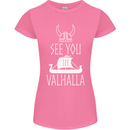 See You in Valhalla The Vikings Norse Odin Womens Petite Cut T-Shirt Azalea