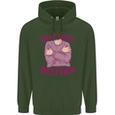 Self Love is Not Selfish Childrens Kids Hoodie Forest Green