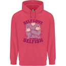 Self Love is Not Selfish Childrens Kids Hoodie Heliconia