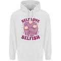Self Love is Not Selfish Childrens Kids Hoodie White