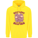 Self Love is Not Selfish Childrens Kids Hoodie Yellow