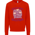 Self Love is Not Selfish Kids Sweatshirt Jumper Bright Red