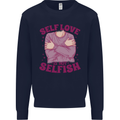 Self Love is Not Selfish Kids Sweatshirt Jumper Navy Blue