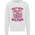 Self Love is Not Selfish Kids Sweatshirt Jumper White