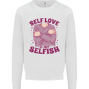Self Love is Not Selfish Kids Sweatshirt Jumper White