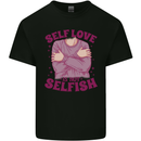 Self Love is Not Selfish Kids T-Shirt Childrens Black
