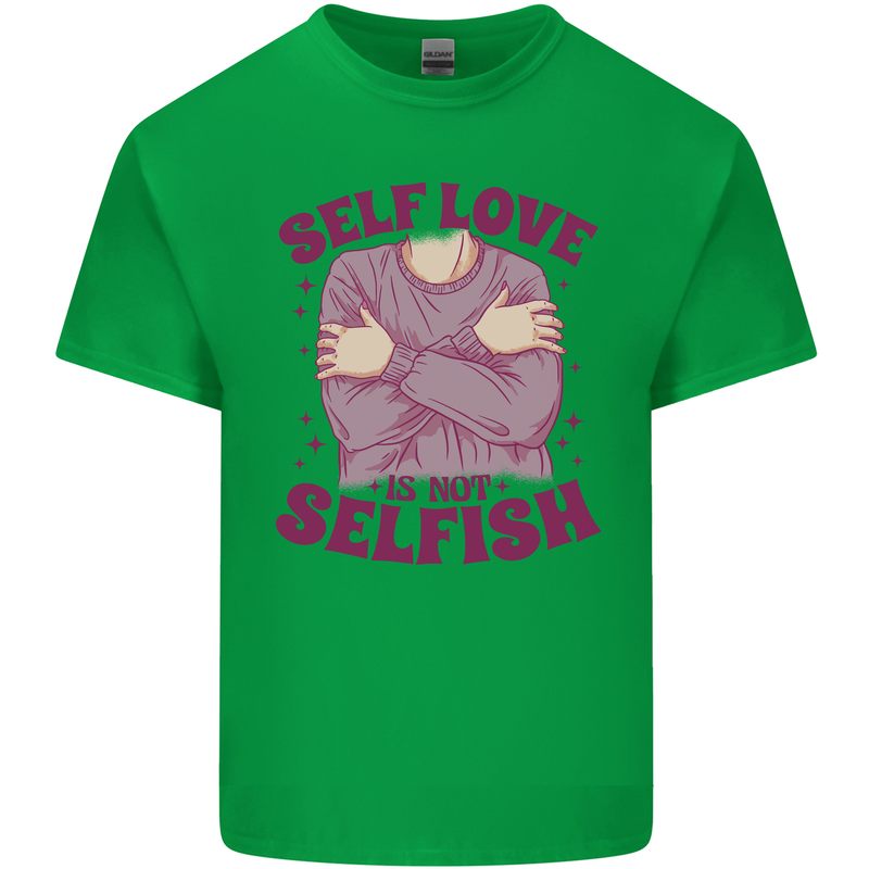 Self Love is Not Selfish Kids T-Shirt Childrens Irish Green