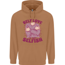 Self Love is Not Selfish Mens 80% Cotton Hoodie Caramel Latte