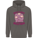 Self Love is Not Selfish Mens 80% Cotton Hoodie Charcoal