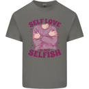 Self Love is Not Selfish Mens Cotton T-Shirt Tee Top Charcoal