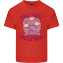 Self Love is Not Selfish Mens Cotton T-Shirt Tee Top Red