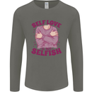Self Love is Not Selfish Mens Long Sleeve T-Shirt Charcoal