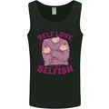 Self Love is Not Selfish Mens Vest Tank Top Black