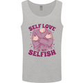 Self Love is Not Selfish Mens Vest Tank Top Sports Grey