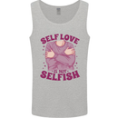 Self Love is Not Selfish Mens Vest Tank Top Sports Grey