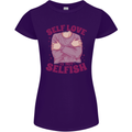 Self Love is Not Selfish Womens Petite Cut T-Shirt Purple