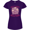 Self Love is Not Selfish Womens Petite Cut T-Shirt Purple
