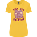 Self Love is Not Selfish Womens Wider Cut T-Shirt Yellow