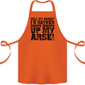 Sell My Barge? Long Narrow Boat Speedboat Cotton Apron 100% Organic Orange