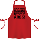 Sell My Barge? Long Narrow Boat Speedboat Cotton Apron 100% Organic Red