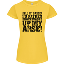 Sell My Barge? Long Narrow Boat Speedboat Womens Petite Cut T-Shirt Yellow