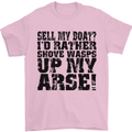 Sell My Boat? Speedboat Yacht Dingy Sailing Mens T-Shirt Cotton Gildan Light Pink