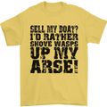 Sell My Boat? Speedboat Yacht Dingy Sailing Mens T-Shirt Cotton Gildan Yellow