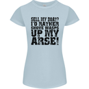 Sell My Boat? Speedboat Yacht Dingy Sailing Womens Petite Cut T-Shirt Light Blue