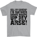 Sell My Camera? Photographer Photography Mens T-Shirt Cotton Gildan Sports Grey