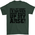 Sell My Canoe? Funny Canoeing Mens T-Shirt Cotton Gildan Forest Green