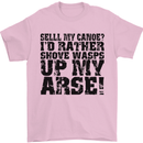 Sell My Canoe? Funny Canoeing Mens T-Shirt Cotton Gildan Light Pink