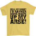 Sell My Canoe? Funny Canoeing Mens T-Shirt Cotton Gildan Yellow
