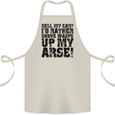 Sell My Car? Funny Classic Sport Enthusiast Cotton Apron 100% Organic Natural