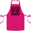 Sell My Car? Funny Classic Sport Enthusiast Cotton Apron 100% Organic Pink