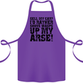 Sell My Car? Funny Classic Sport Enthusiast Cotton Apron 100% Organic Purple