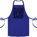 Sell My Car? Funny Classic Sport Enthusiast Cotton Apron 100% Organic Royal Blue