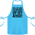 Sell My Car? Funny Classic Sport Enthusiast Cotton Apron 100% Organic Turquoise