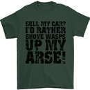 Sell My Car? Funny Classic Sport Enthusiast Mens T-Shirt Cotton Gildan Forest Green
