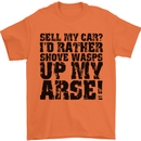 Sell My Car? Funny Classic Sport Enthusiast Mens T-Shirt Cotton Gildan Orange