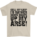 Sell My Car? Funny Classic Sport Enthusiast Mens T-Shirt Cotton Gildan Sand