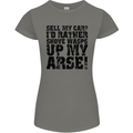 Sell My Car? Funny Classic Sport Enthusiast Womens Petite Cut T-Shirt Charcoal
