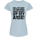 Sell My Car? Funny Classic Sport Enthusiast Womens Petite Cut T-Shirt Light Blue