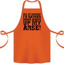 Sell My Caravan? Caravanning Funny Holiday Cotton Apron 100% Organic Orange