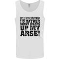 Sell My Caravan? Caravanning Funny Holiday Mens Vest Tank Top White