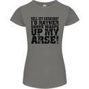 Sell My Caravan? Caravanning Funny Holiday Womens Petite Cut T-Shirt Charcoal