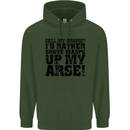 Sell My Drums? Drums Drummer Drumming Mens 80% Cotton Hoodie Forest Green