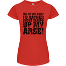 Sell My Golf Clubs? Funny Golfer Golfing Womens Petite Cut T-Shirt Red