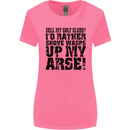 Sell My Golf Clubs? Funny Golfer Golfing Womens Wider Cut T-Shirt Azalea